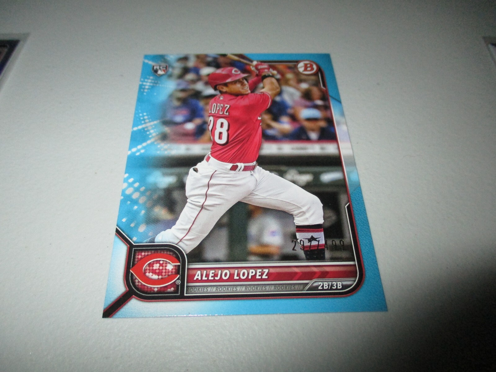 Alejo Lopez 2022 Bowman RC Sky Blue #93 /499 | eBay Alejo Lopez 2022 Bowman RC Sky Blue #93 /499 | eBay