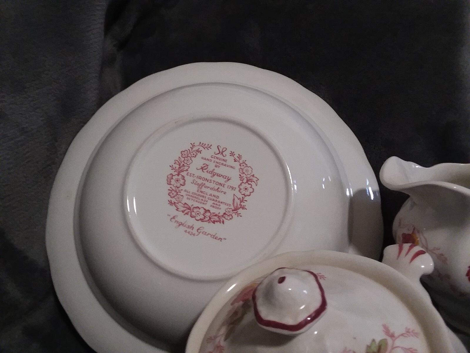 STAFFORDSHIRE HAND ENGRAVED RIDGWAY 