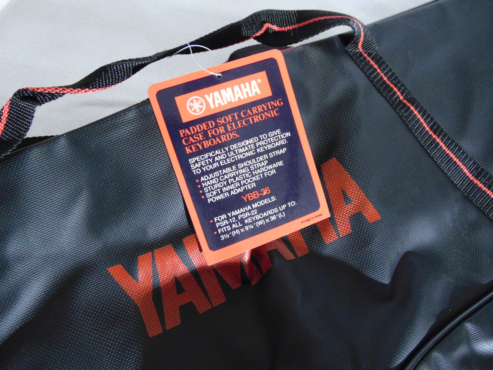 Vintage NOS YAMAHA Padded Soft Carrying Keyboard Case YBB-36 for PSR-12 & 22 +