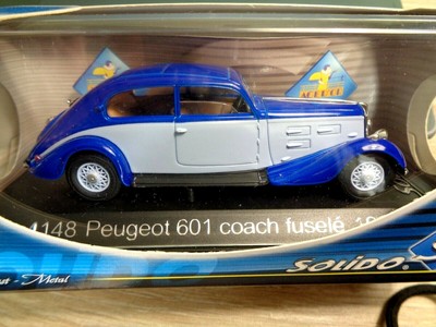 PEUGEOT 601 COACH FUSELÉ 1934 SOLIDO 1/43 REF 4148