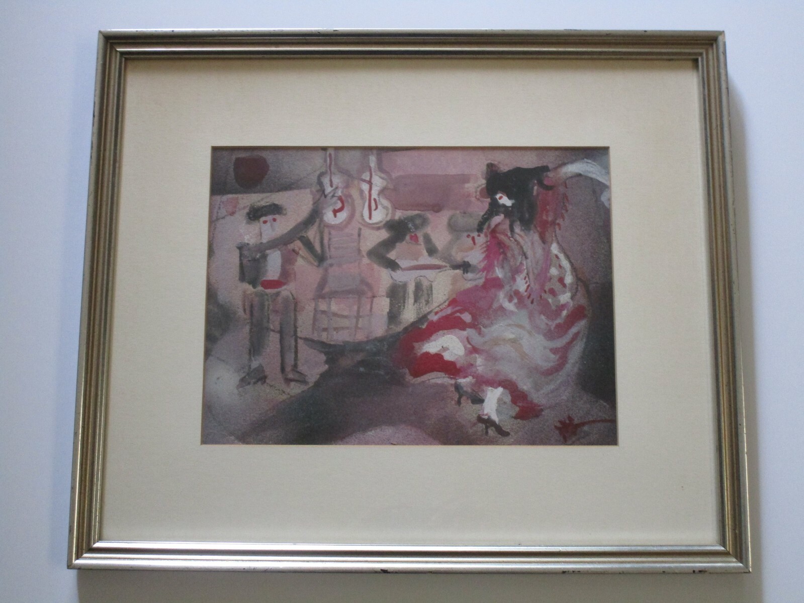 ESTHER GILMAN PAINTING EXHIBITED ABSTRACT EXPRESSIONISM MUSIC AND DANCE MODERN