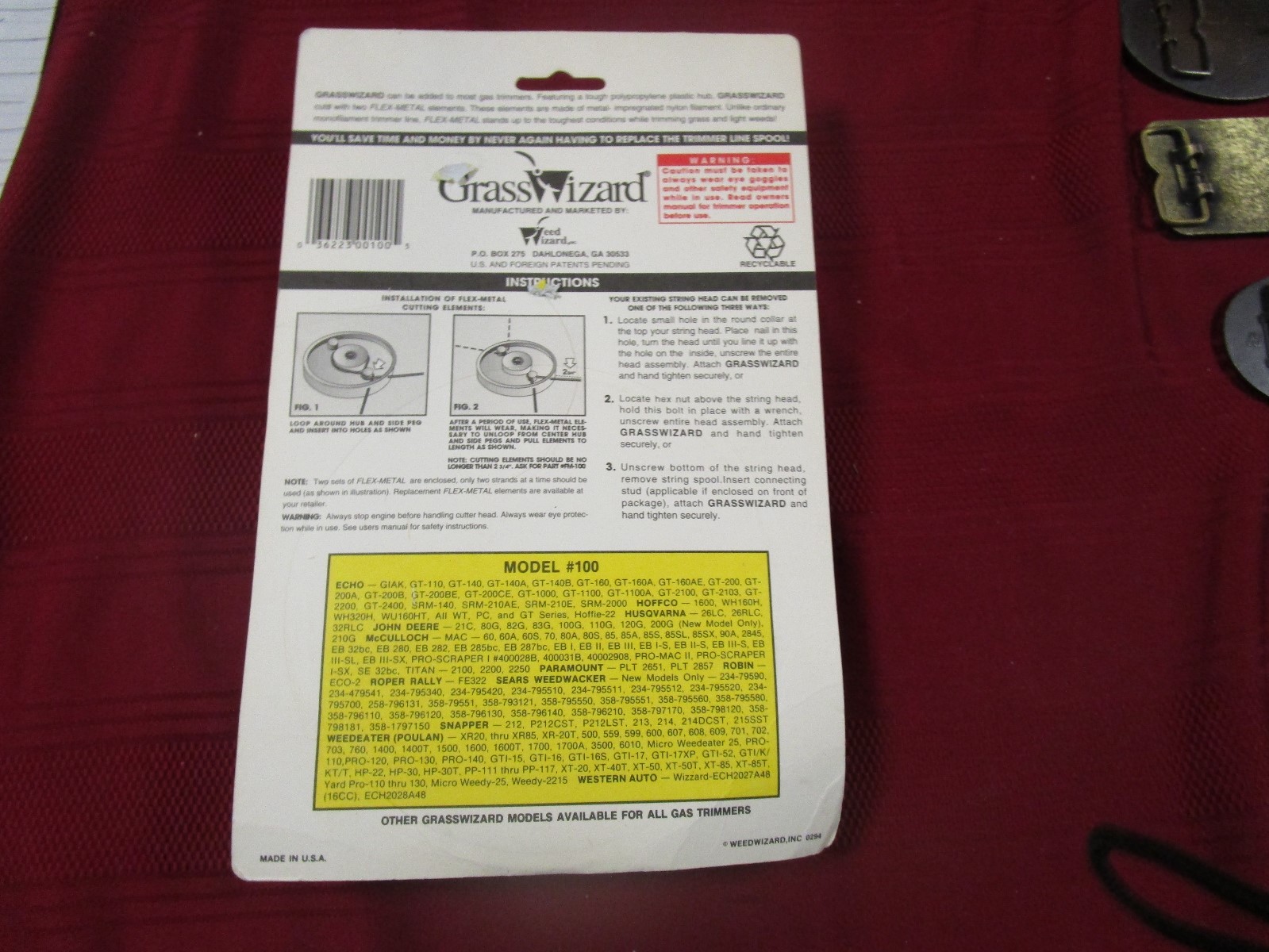 Vintage grass wizard model 100 New in package