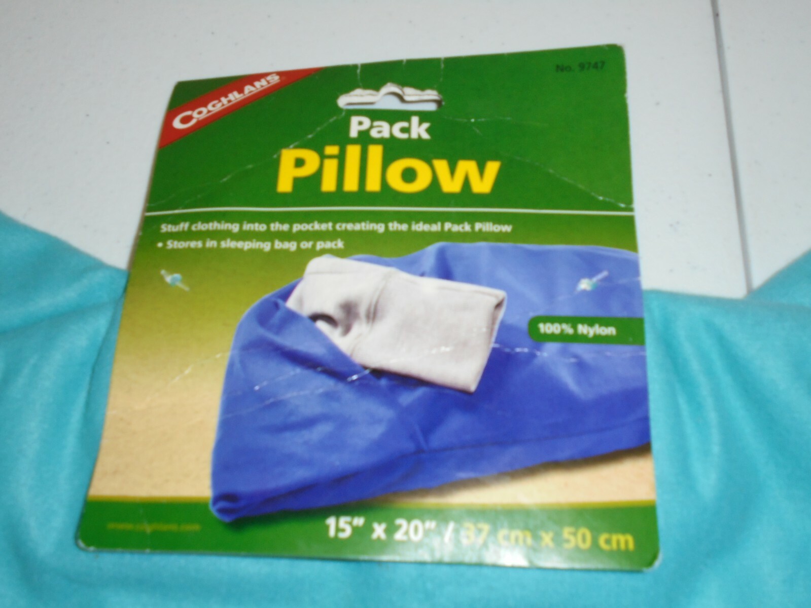 Coghlan's Camping Pack Pillow 100% Nylon Travel NEW 15
