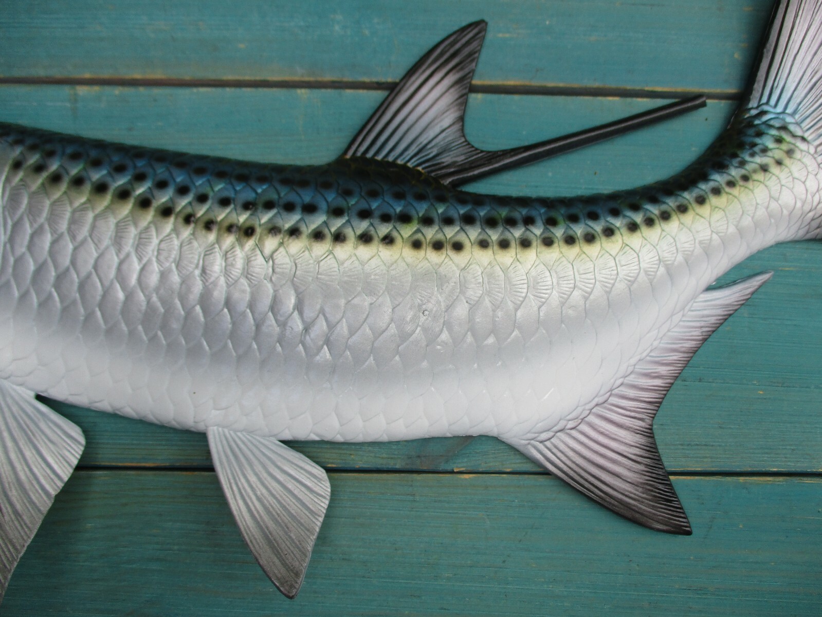 Tarpon Hand Painted 19" Replica Wall Mount Sculpture Fishing Salt Water Trophy  