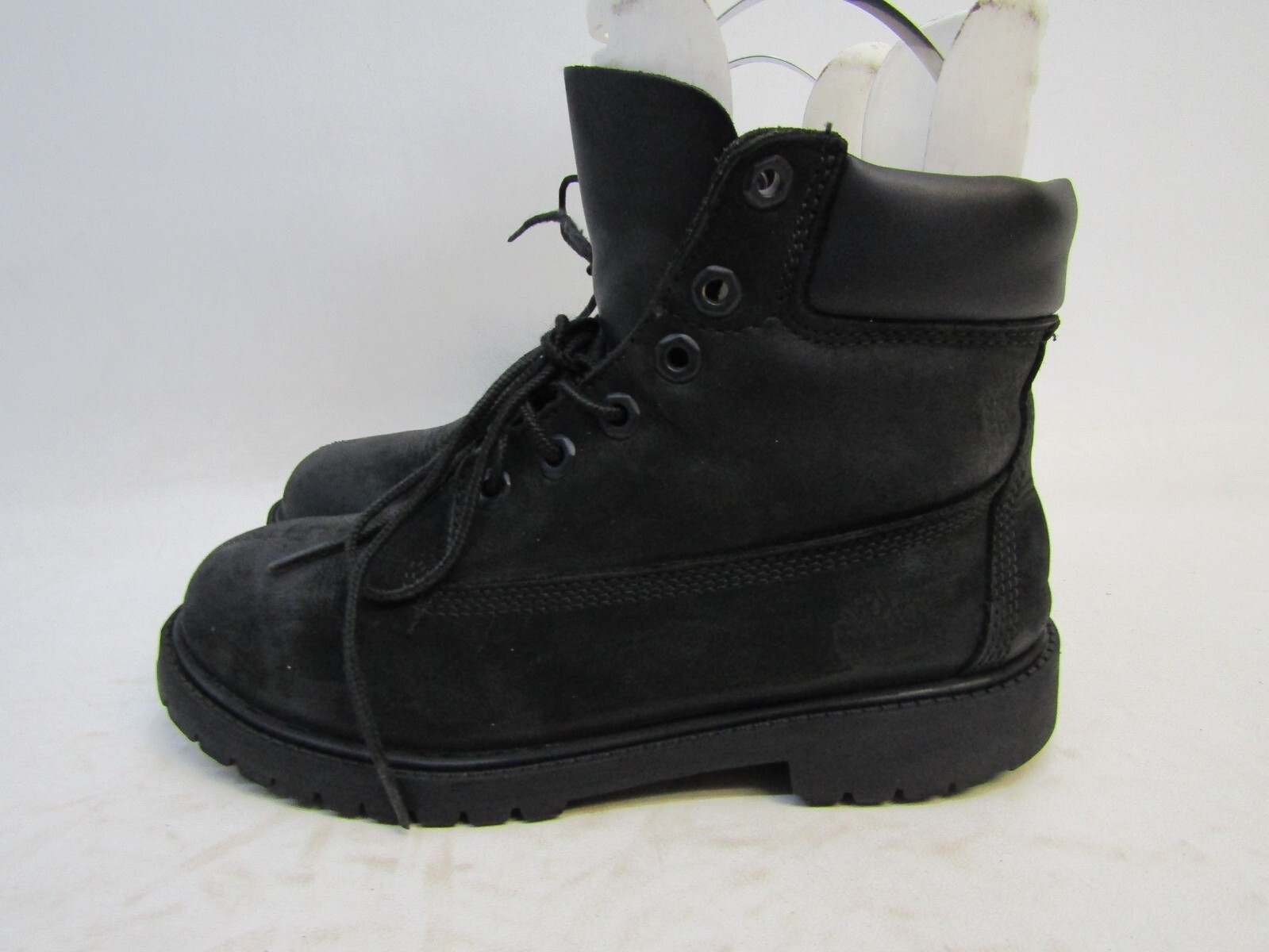 Timberland Youth Size 5 M Black Leather Laces Ankle Casual Timberland Youth Size 5 M Black Leather Laces Ankle Casual