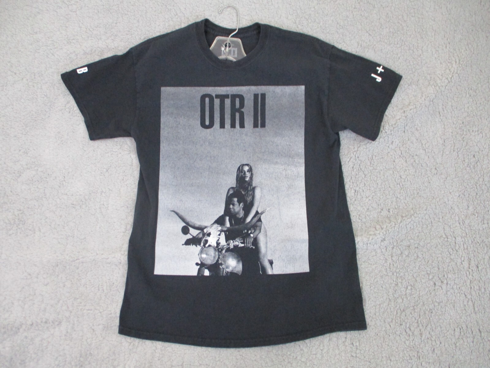 beyonce×JAYZ /on the run tour Tシャツ Jay Z Beyonce On The Run Tour 2014 Double Sided T-Shirt Size