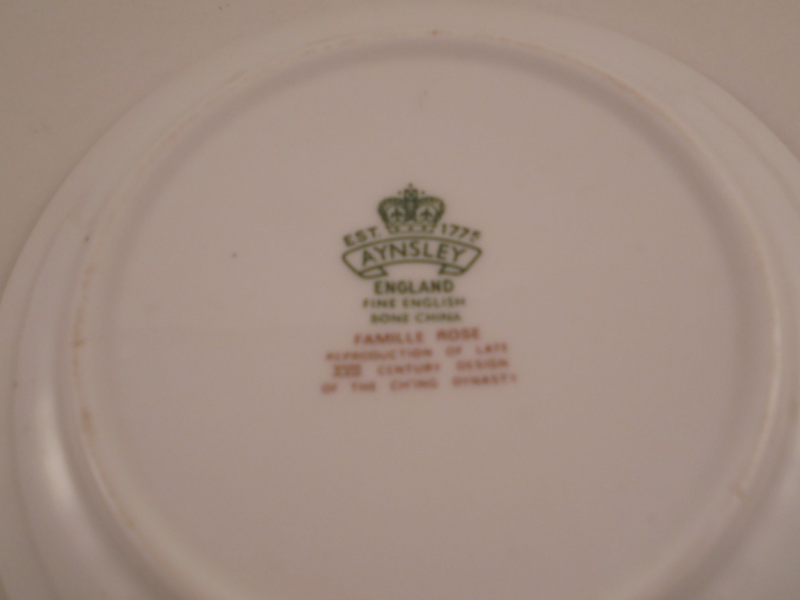 Aynsley Famille Rose Coaster Ribbed 4 1/4
