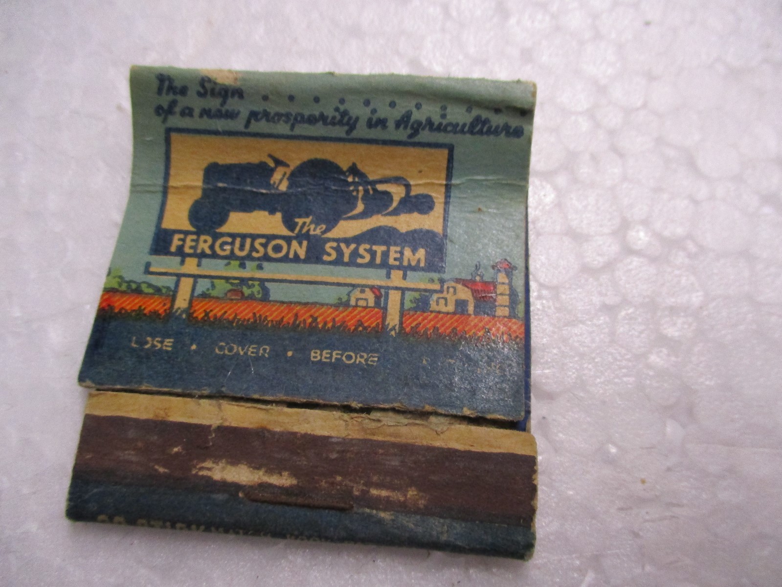 Old Matchbook Cover McCammon Ferguson Tractor Implement Osborne  Kansas