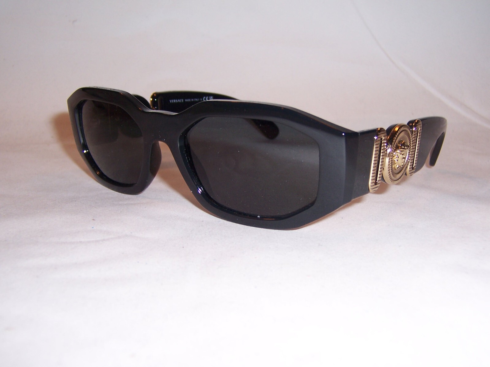 Shop Pre-owned Versace Sunglasses Ve4361 Gb1/87 Black/gray 53mm Authentic 4361