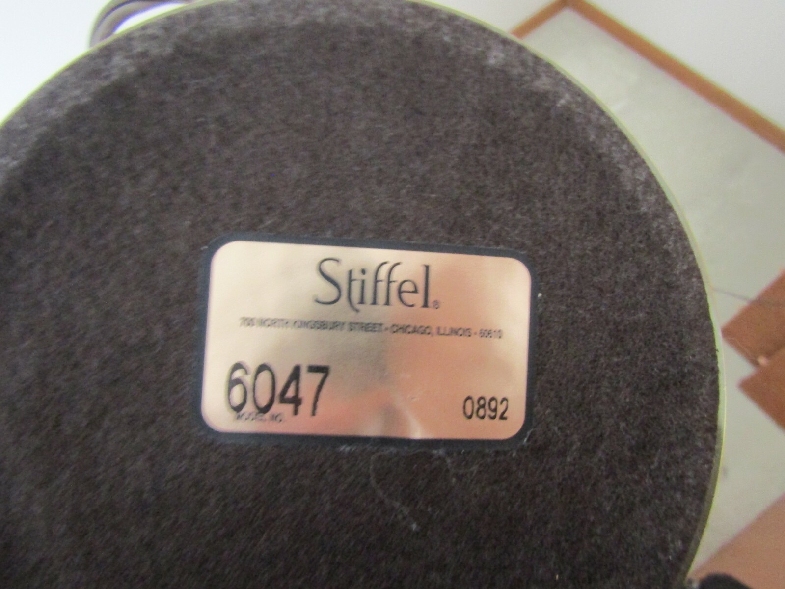 Vintage STIFFEL Brass Lamp Light with Shade