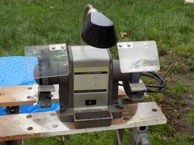 Vintage Craftsman 1/2 HP 7'' Block Bench Grinder 397.19340