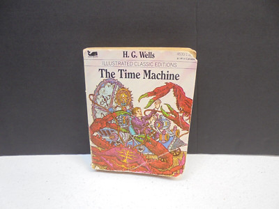 Vintage 1987 The Time Machine Paperback Book Moby Illustrated Classic Edition