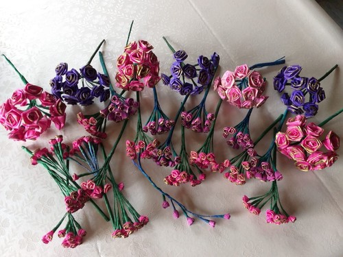 Papierröschen, Rosen aus Papier, Blumen, Konvolut, Bastelbedarf, Hochzeit,Ostern