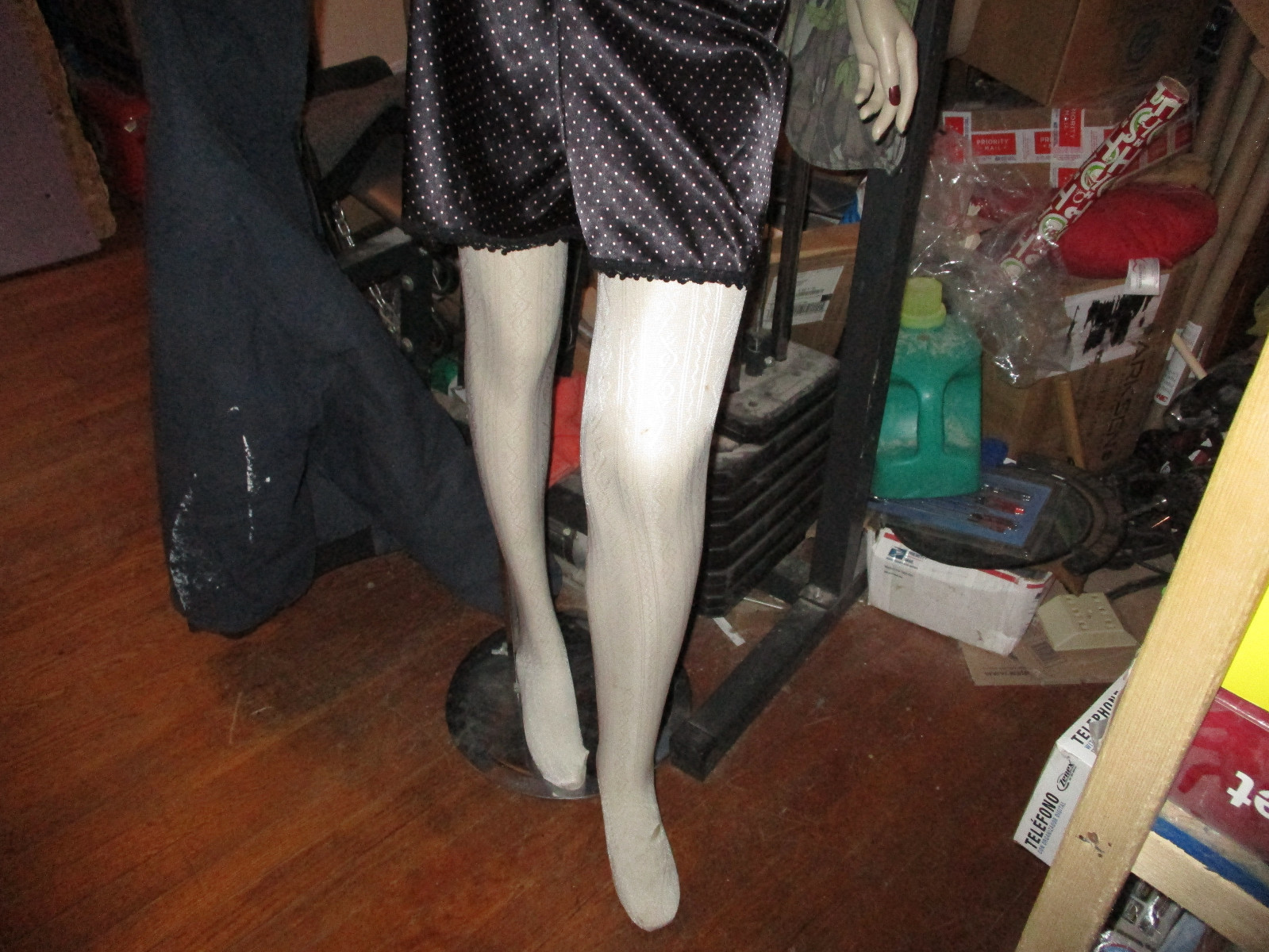Antique 1940's Lady 6ft.Tall Full Size Mannequin Store Display With Floor Stand