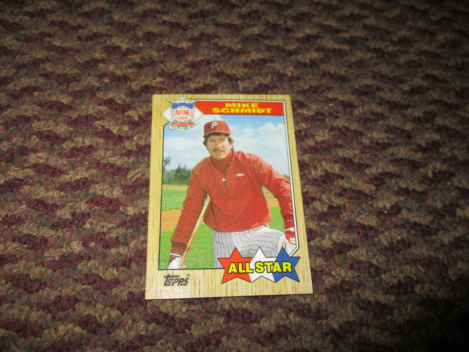 Topps #597 1986 All Star Mike Schmidt Phillies Baseball Card