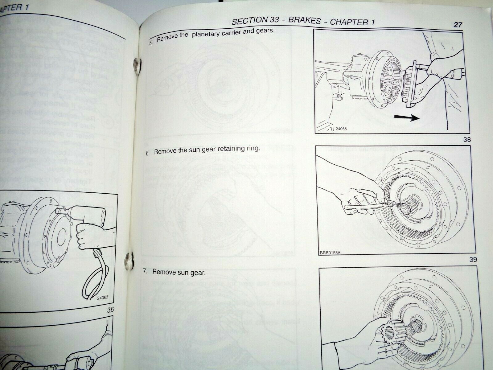 New Holland TM120/130/140/155/175 TM190 Tractor HYDRAULICS BRAKES Repair Manuals