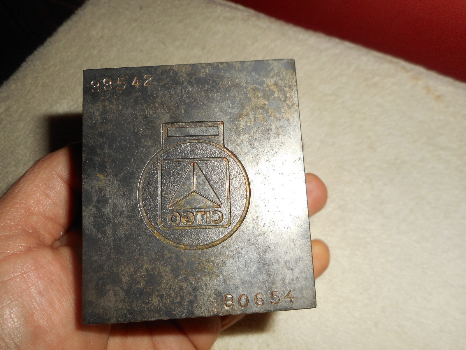 CITGO Gas FOB Jewelry Stamping Die Hub Hob Mold Hardened Steel Petroleum Emblem
