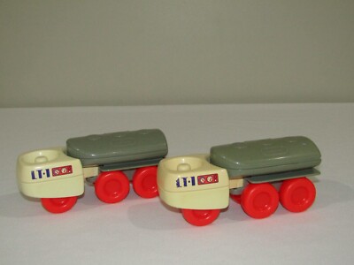 1993 Little Tikes Wee Waffle Blocks #0370 Space Shuttle Lunar Rover Lot of 2