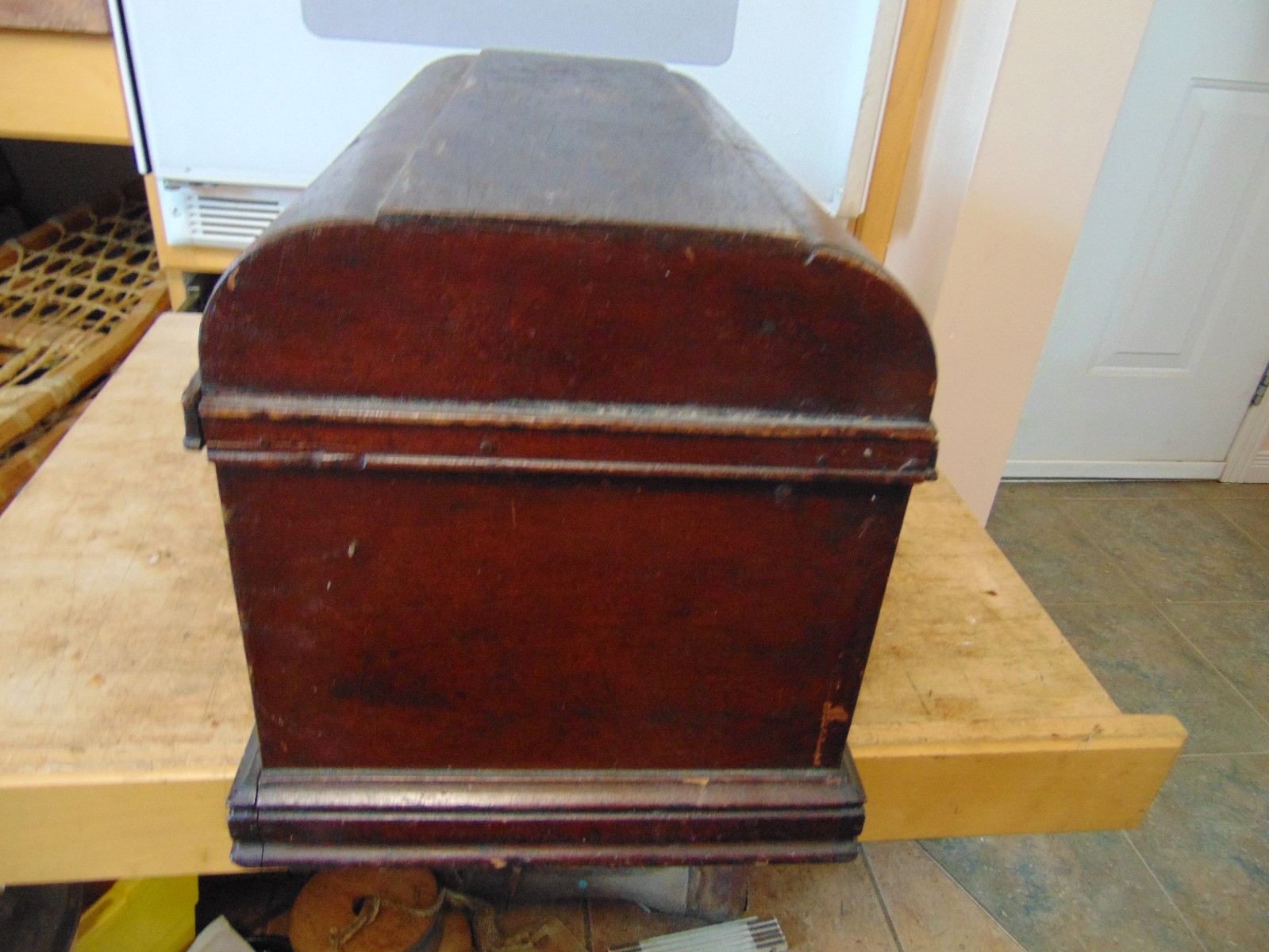 vintage  sewing machine  lid   new william   nice  #  5325