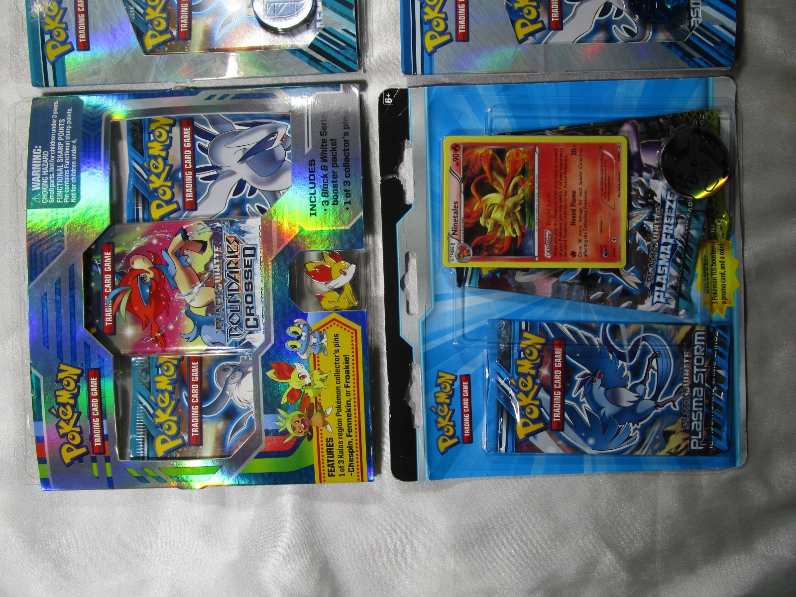 4 Pokemon TCG BW Mix Sealed Blister 3 Booster Packs Cards Plasma Storm etc   B43