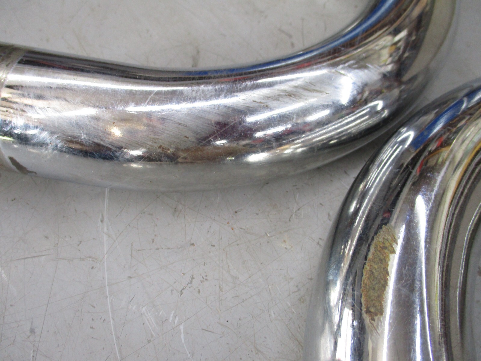 1975 SUZUKI T500 GT 500 EXHAUST MUFFLER HEAD PIPES PIPE
