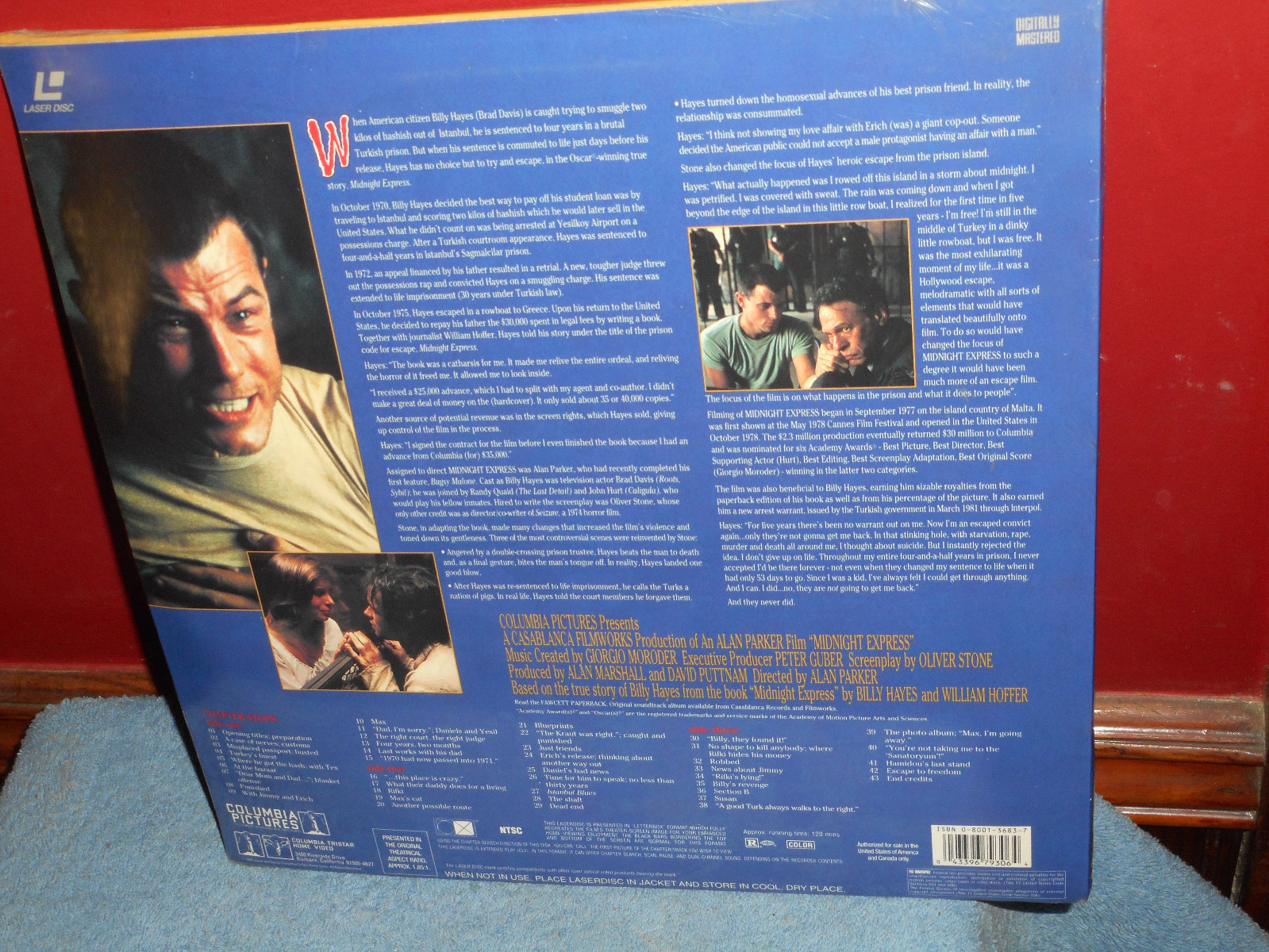 Midnight Express LASERDISC Deluxe Widescreen Edition LETTERBOX New Sealed NOS