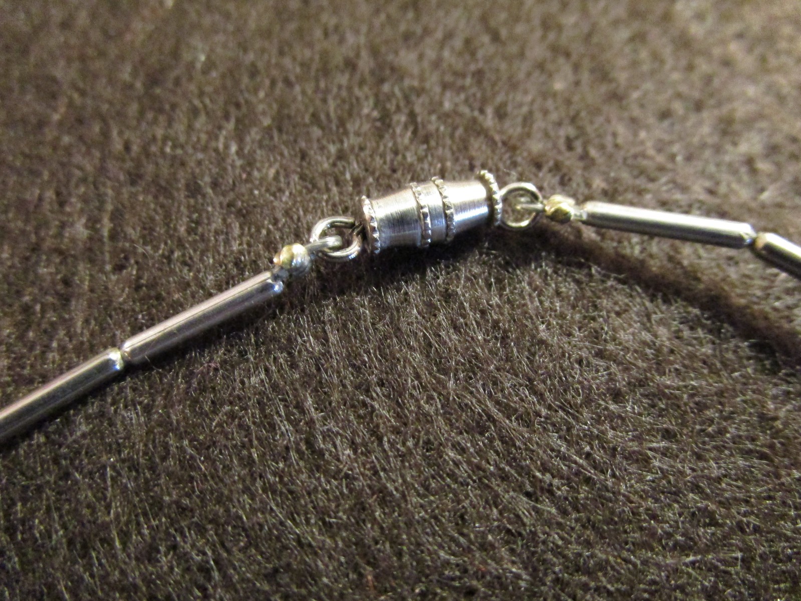 Vintage 1970s Sterling Tube Silver Bracelet