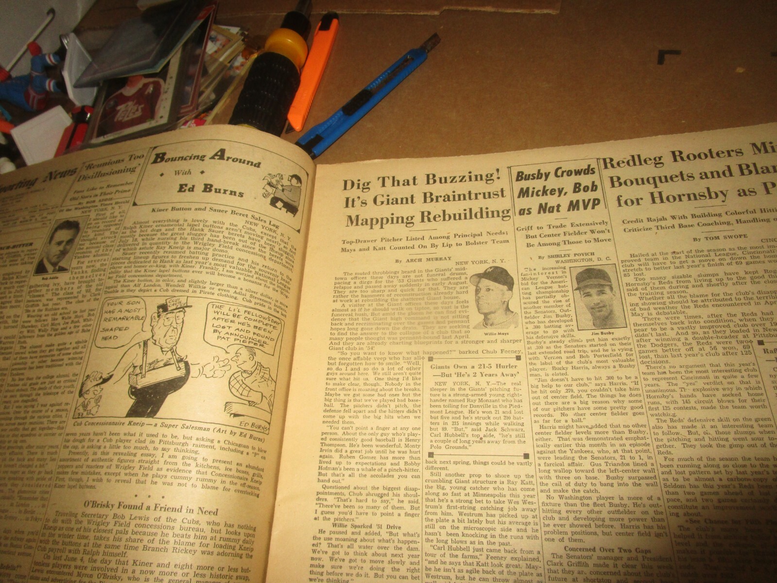 Sept 2 1953 Sporting News Baseball Mag Duke Snider Willie Mays Mickey Mantle Sportscards Com