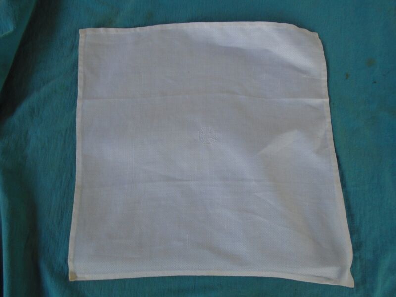 Linen altar cloth, possibly from WWII communion set