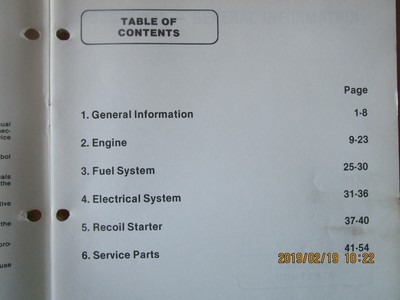 1987 Vintage Arctic Cat Kitty Cat Parts And Service Manual P/N 2254-350