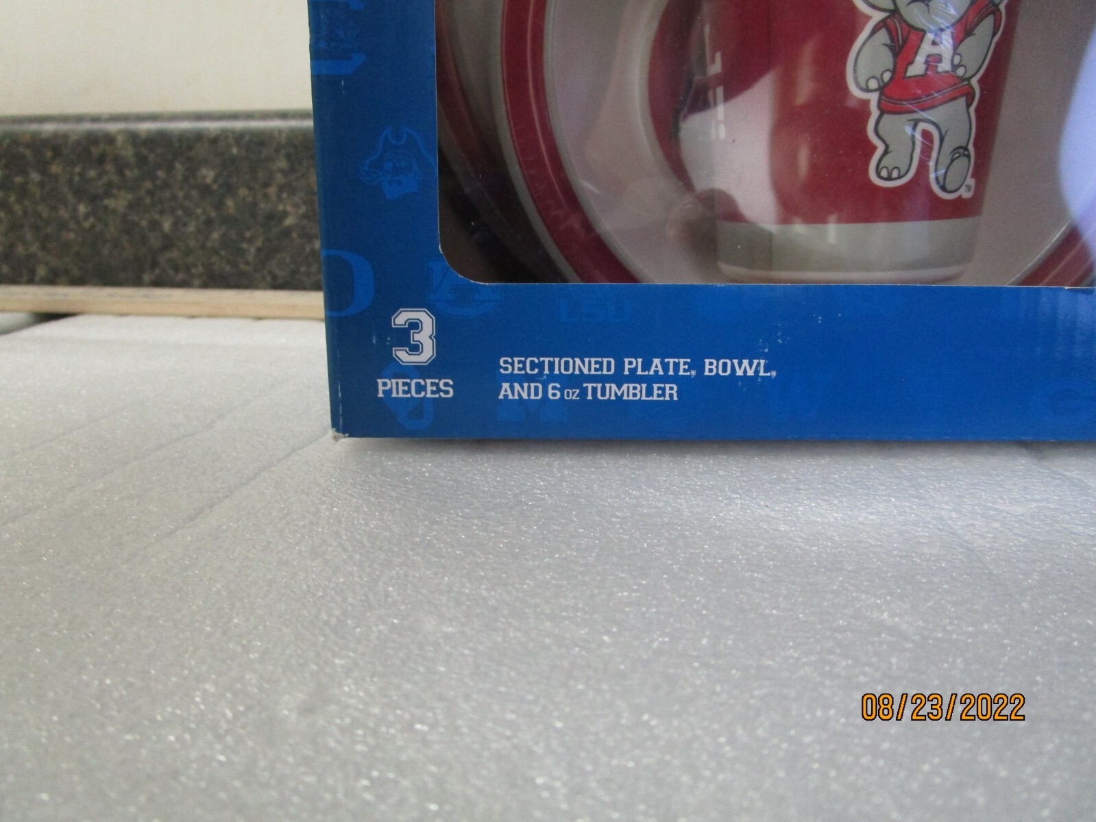 Alabama Crimson Tide Children's Dish Set - Plate Bowl & 6oz Tumber - Baby Gift!