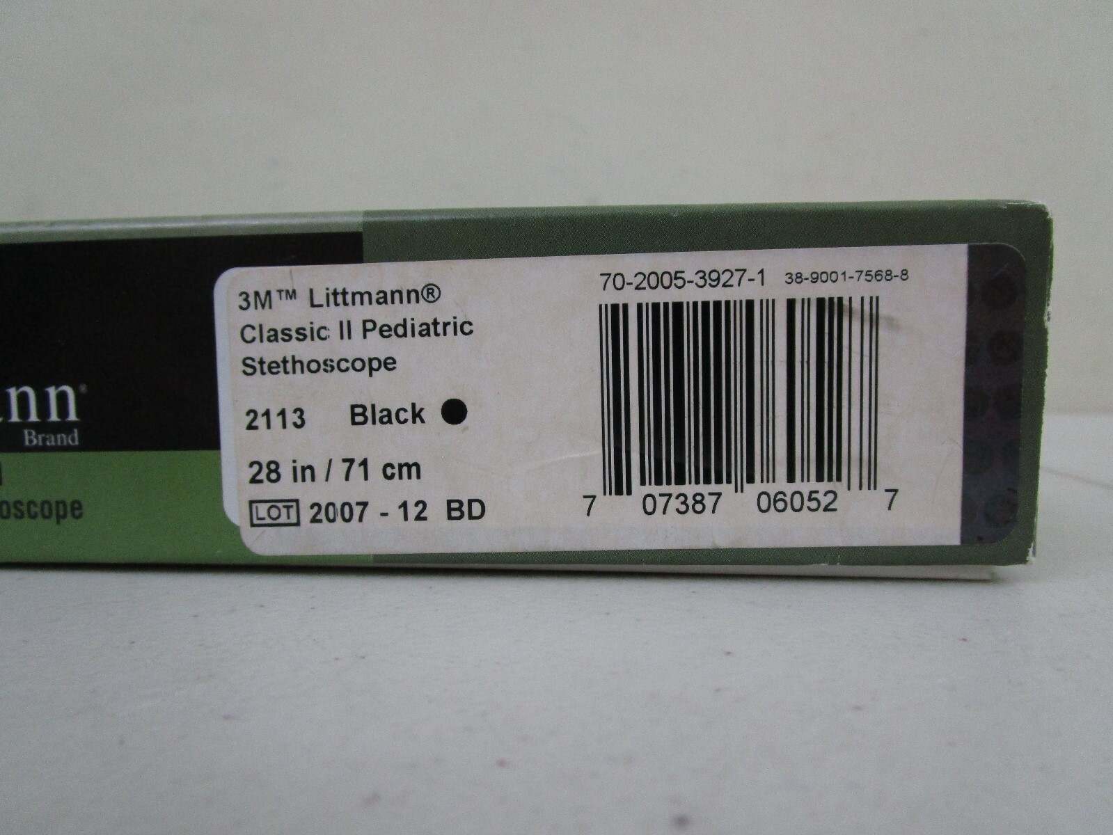 3M Littmann Classic II Pediatric Stethoscope Black 28 inch 2113