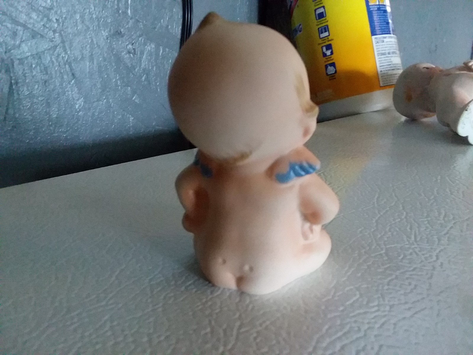 VINTAGE BISQUE PORCELAIN BLUE WINGED Mad KEWPIE