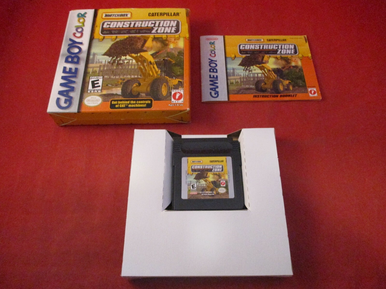 Matchbox Caterpillar Construction Zone Nintendo Game Boy