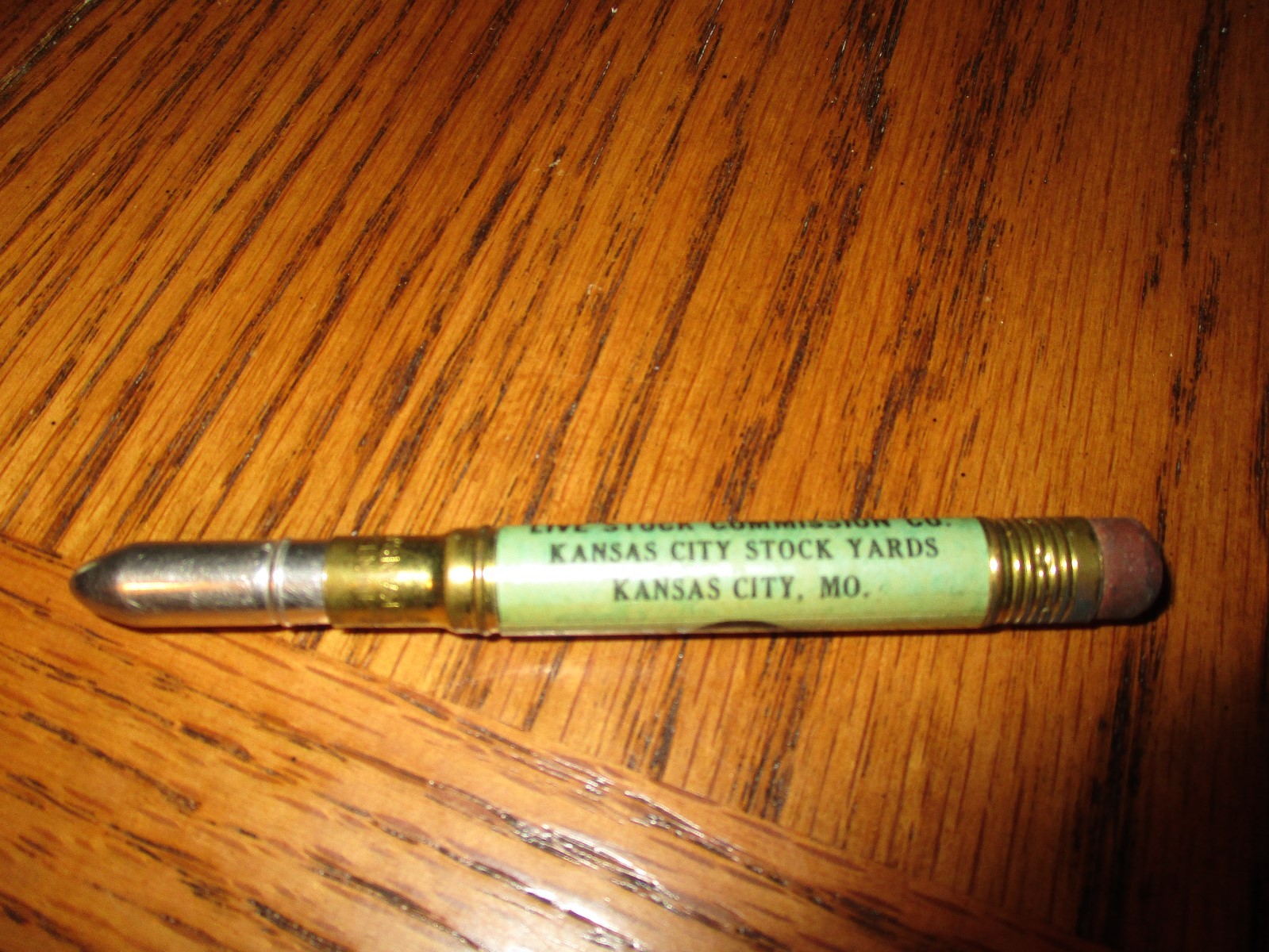 Old Bullet Pencil Martin, Blomquist & Lee Live Stock Comission Co. Kansas City