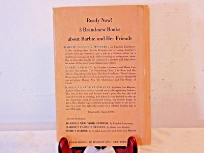 1963 Barbie Ken Hardcover Book Mattel Lawrence Maybee Random House Doll Toy USA