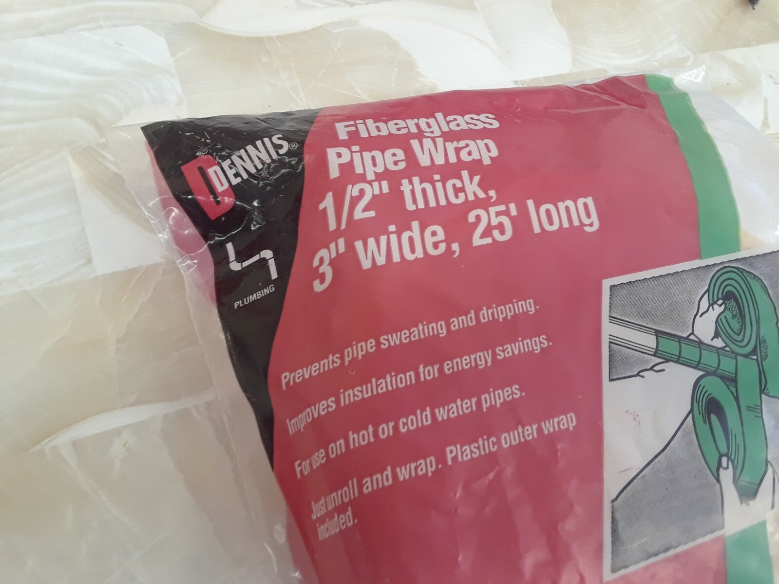 Dennis Pipe Insulation Fiberglass 6800 3