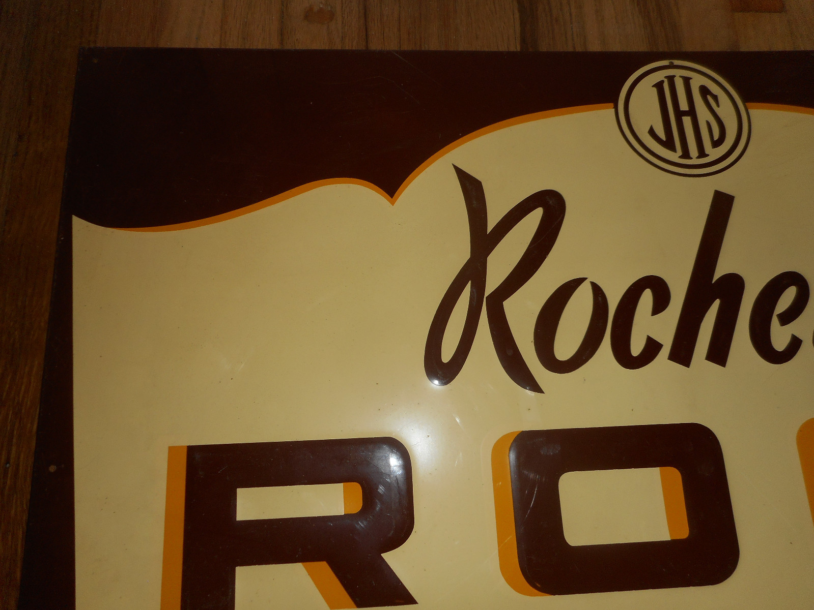 Vintage Original ROCHESTER ROOT BEER Tin Embossed Metal Soda Advertising SIGN