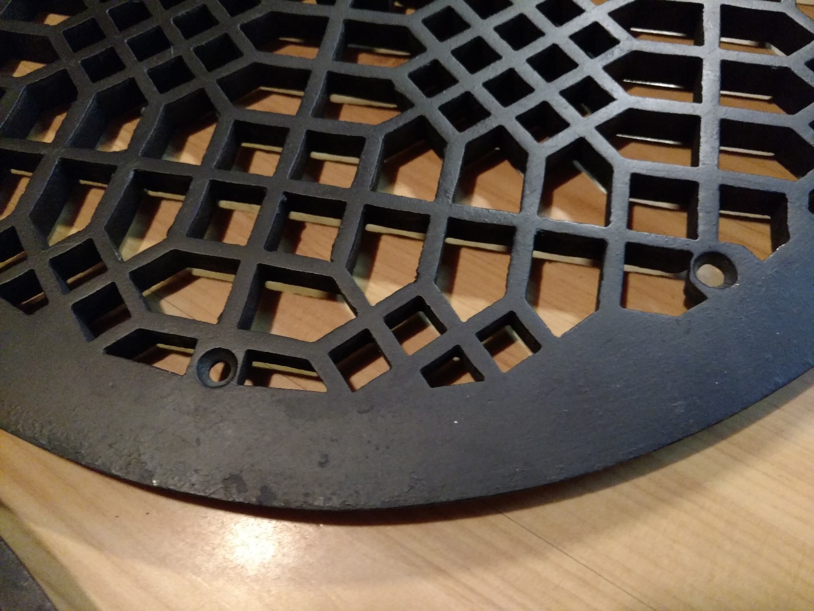 ANTIQUE ARCHITECTURAL HOME CAST IRON HEATING FLOOR REGISTER VENT GRATE 24.5