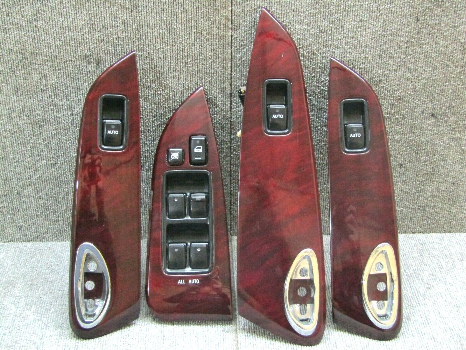 マークX 開閉スイッチ4つ 2004 2010 Toyota Mark X GRX120 RHD Power Window Switch Set W