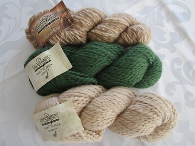 CASCADE Baby Alpaca YARN LOT OF 3, Chunky, ECO DUO ALPACA/WOOL BLEND
