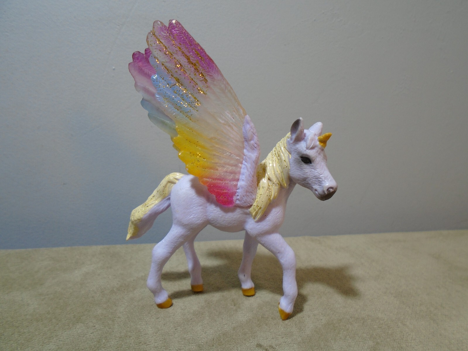B*a様 unicorn × watchara mix spore from 十 UNICORN PEGASUS RAINBOW WINGS 3.5” FIGURE UNBRANDED (MA1060