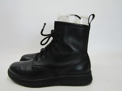 Dr. Martens Womens Size 7 M Black Leather Zip 8 Eye Ankle Fashion Boots Bootie