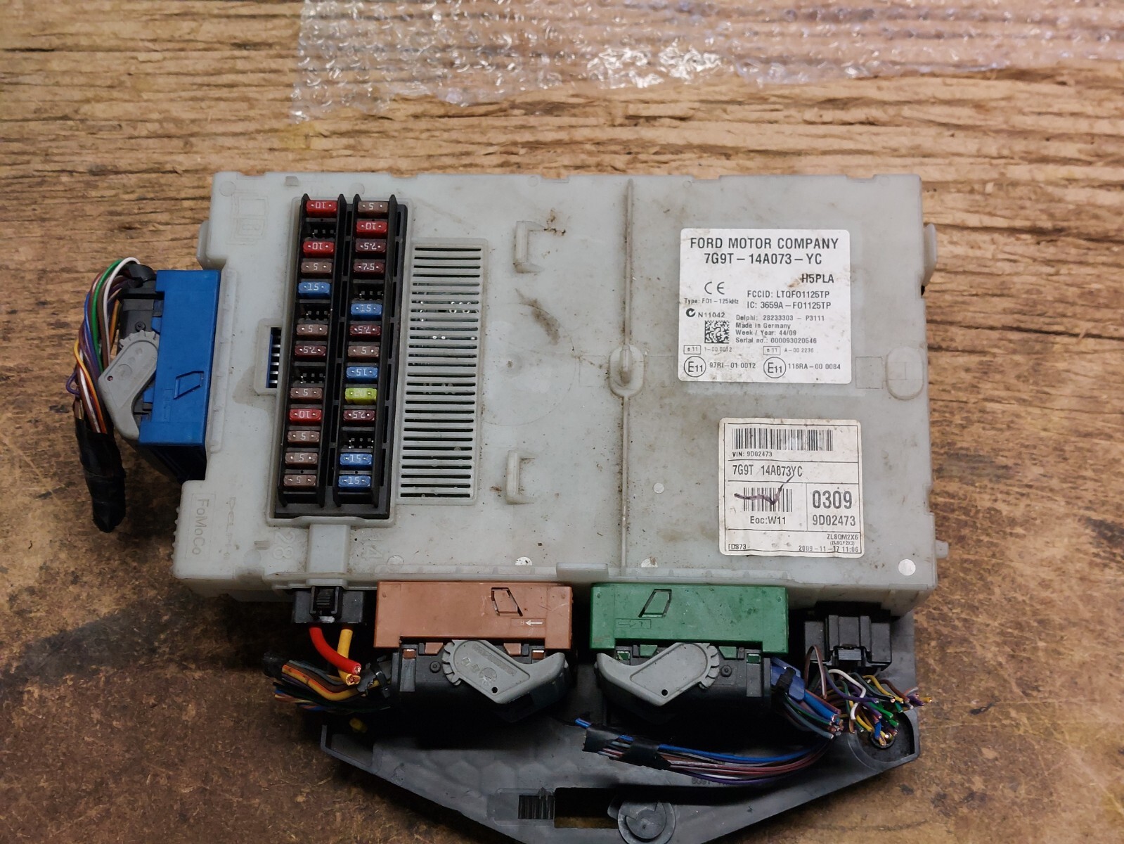 ⑨　まな FORD MONDEO GALAXY S MAX FUSE BOX CCM MODULE BODY CONTROL