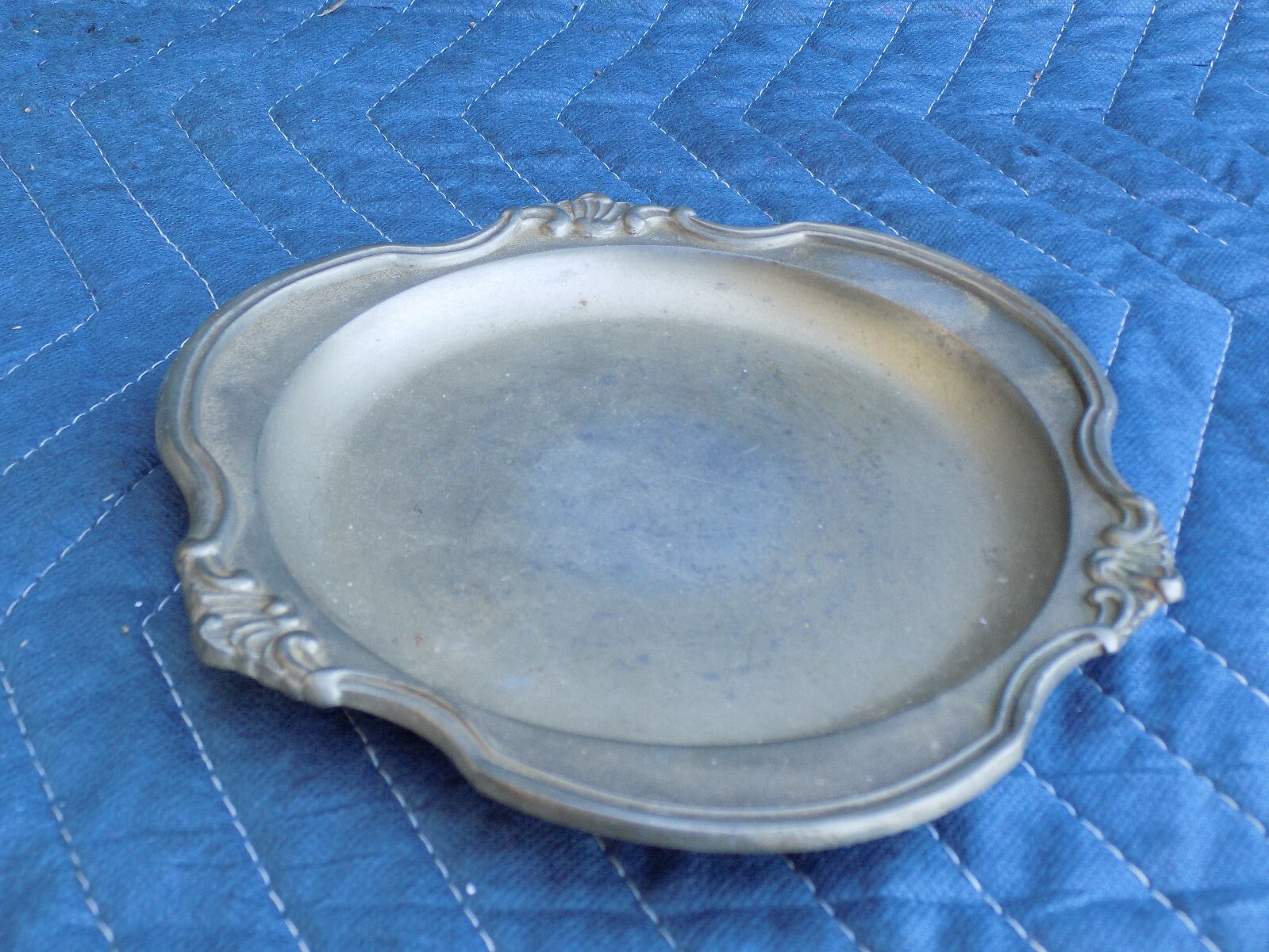 Vintage Small Plate Royal Holland Pewter C.K. KURZ TIEL