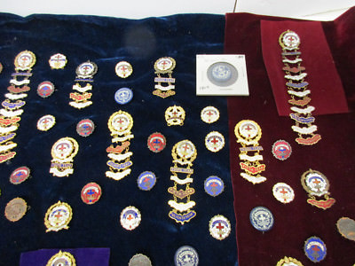 100+ years religious pins, gold, silver, gf, gp, copper, brass, 100's of pins