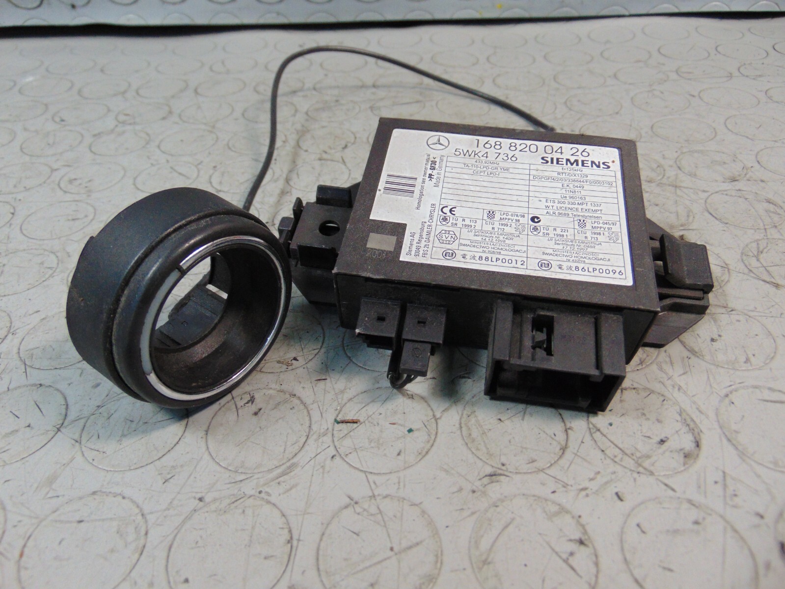 Centralina MERCEDES CLASSE A IMMOBILEZER 1688200426 (2003)