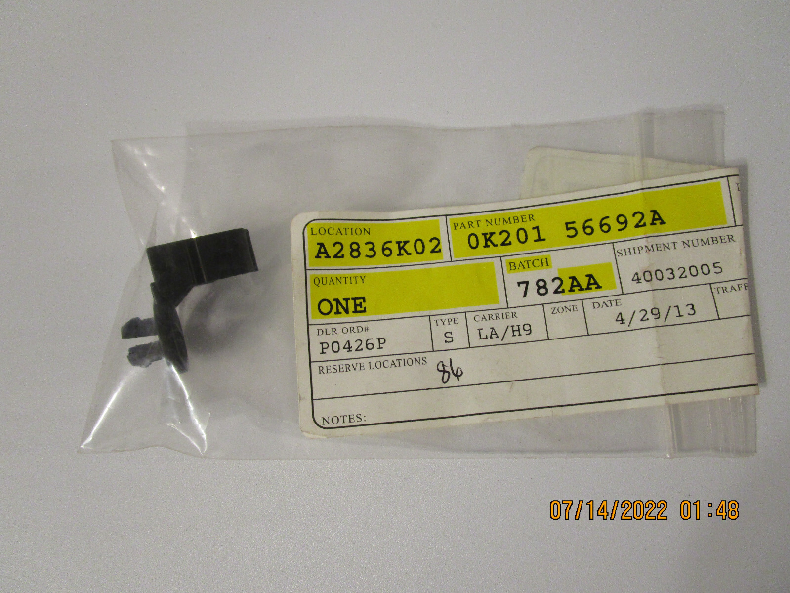 saaaa kページ Genuine Kia OEM 0K20156692A Bonnet Stay Holder | eBay