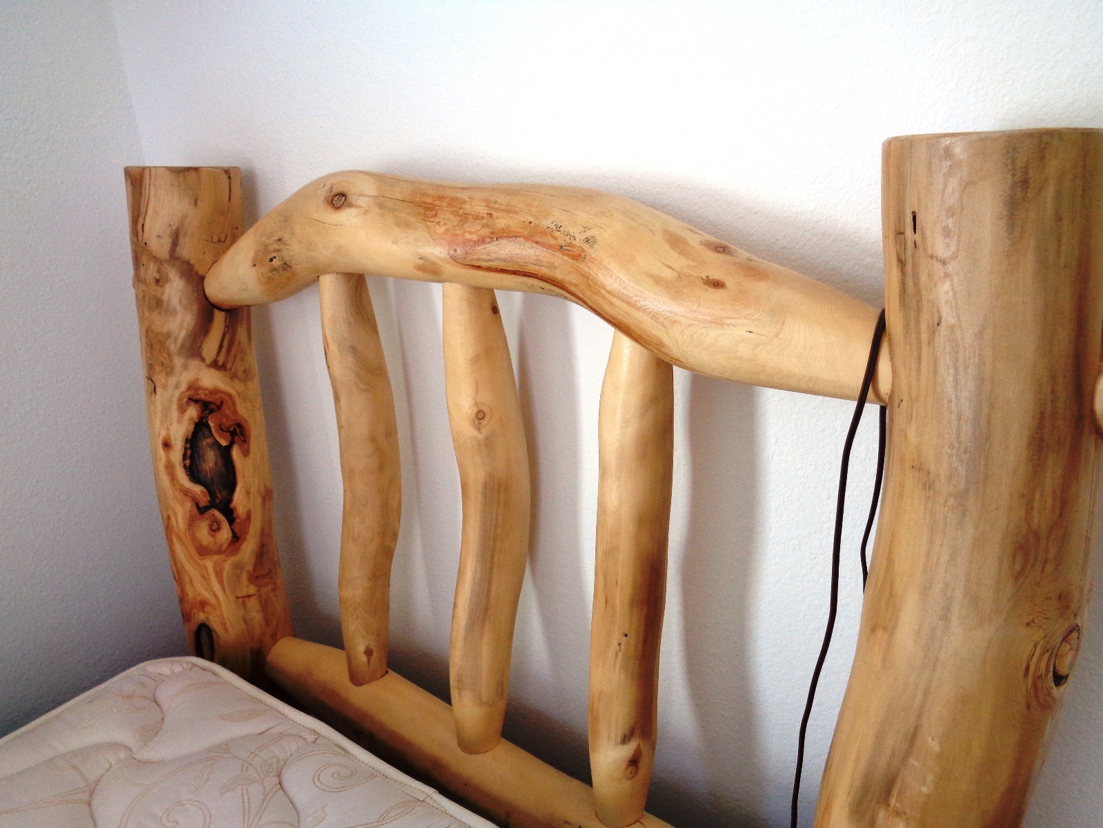 WOW NICE $1249 Log Bedframe Bed Frame With Mattress And Box Springs L@@K !