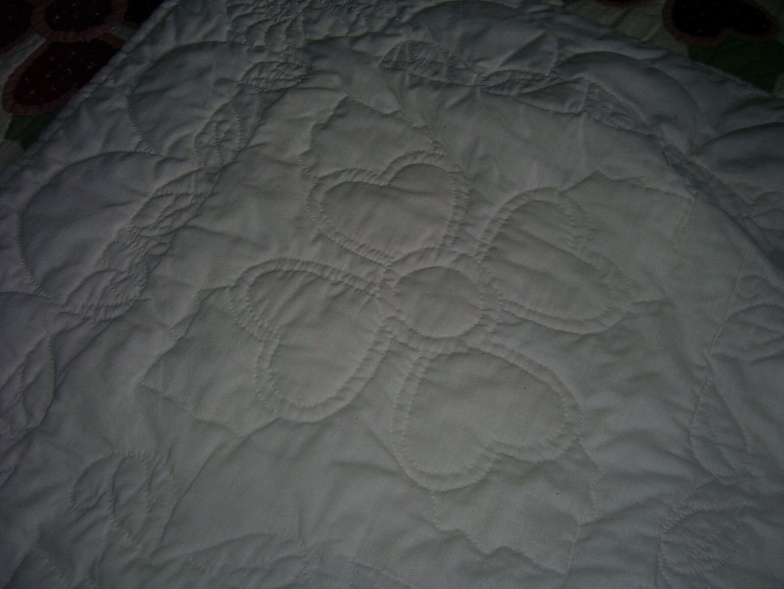VINTAGE OHIO ROSE OF SHARON QUILT
